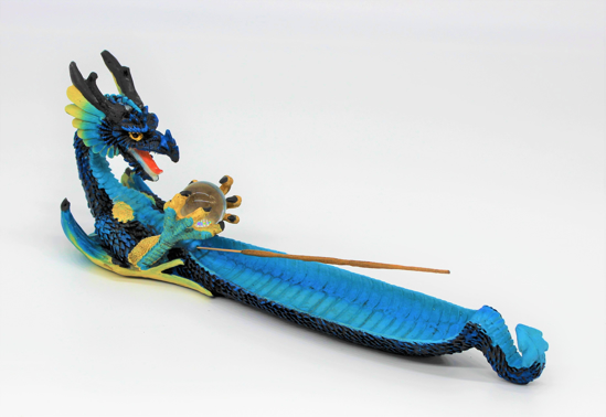Bild von Blauer Drache Räucherstäbchen halter