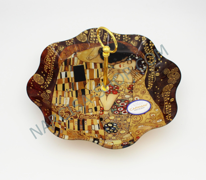 Bild von GUSTAV KLIMT - steklen  pladenj vrtljivi