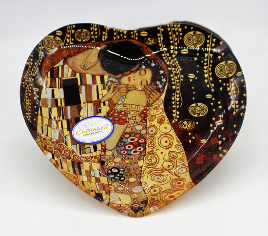 GUSTAV KLIMT - stekleno srce črno