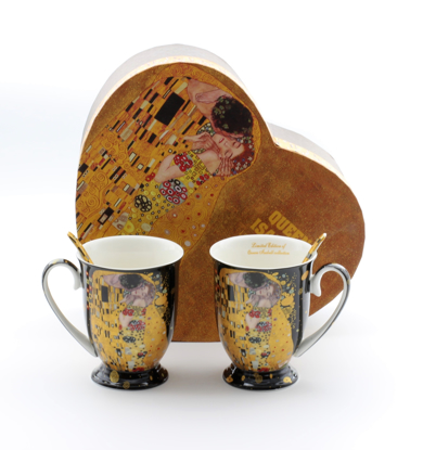 Slika GUSTAV KLIMT - 2 skodelici in 2 žlički črna