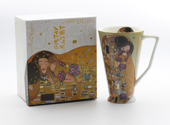 GUSTAV KLIMT - skodelica kapučino svetlo