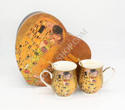 Slika GUSTAV KLIMT - 2 skodelici in 2 žlički