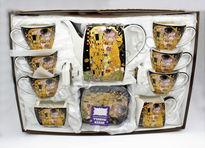 Slika GUSTAV KLIMT - 21 delni set črn