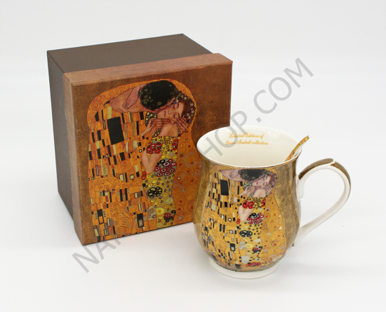 GUSTAV KLIMT - Skodelica z žličko v zlati
