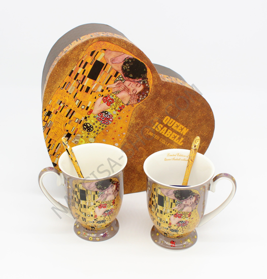 GUSTAV KLIMT - 2 skodelici in 2 žlički alt
