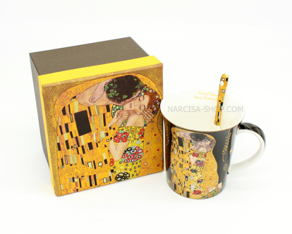 Slika GUSTAV KLIMT - Skodelica v črni barvi drevesce