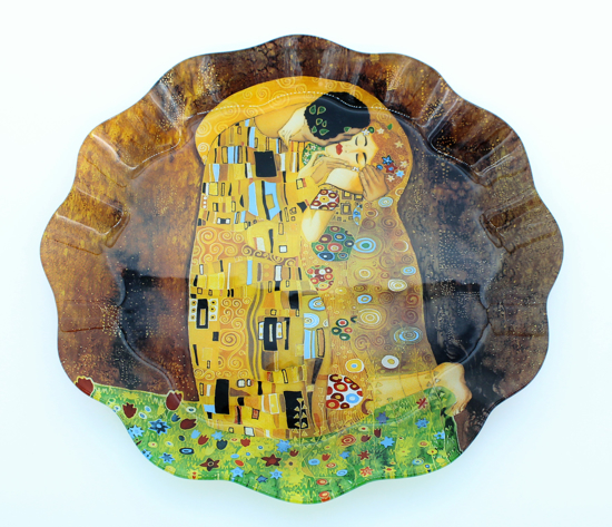 GUSTAV KLIMT - steklen krožnik