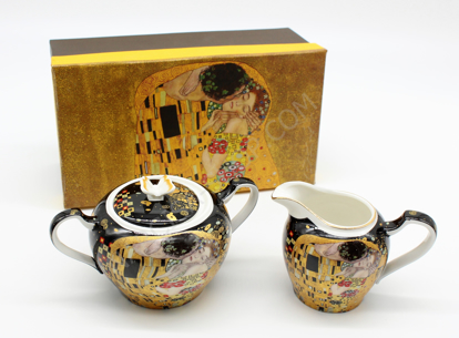 Bild von GUSTAV KLIMT - sladkornica in vrček za mleko